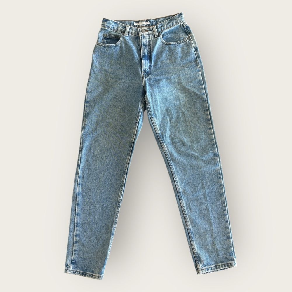 Vintage 90s Geoffrey Beene Sport High-Rise Tapered Jeans | 100% Cotton | Size 6